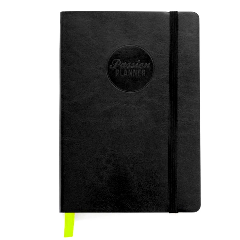 Passion Planner 2021 Weekly Annual Elite, Size Small, Sunday Start. Black